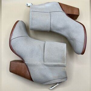 Rag & Bone Newbury Taupe Canvas Boots Size 8.5